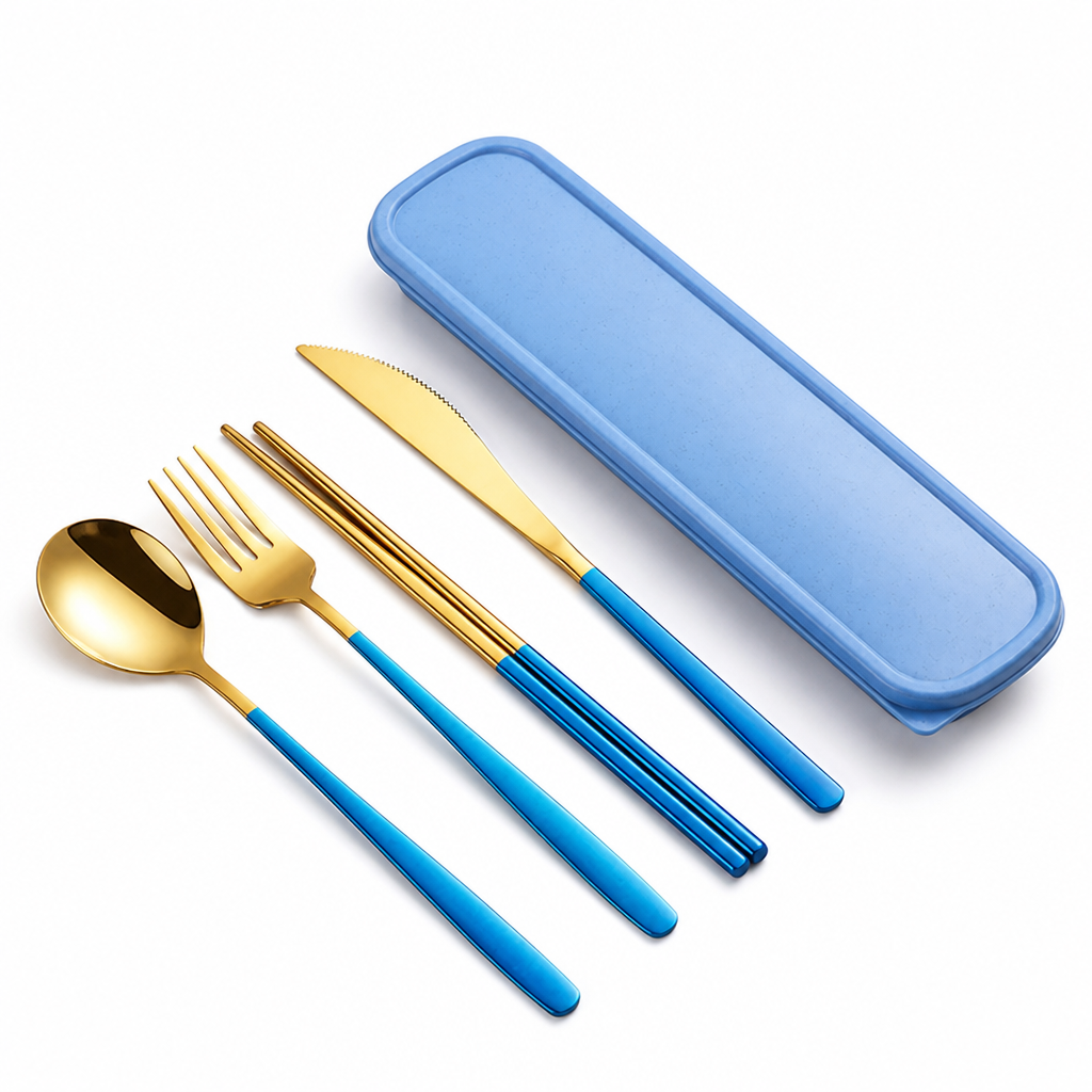 Sustainable Stainless Steel Travel Cutlery Set