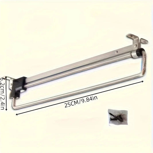 Adjustable and Foldable Metal Clothes Rail for Wall Mounting | 25–35 cm