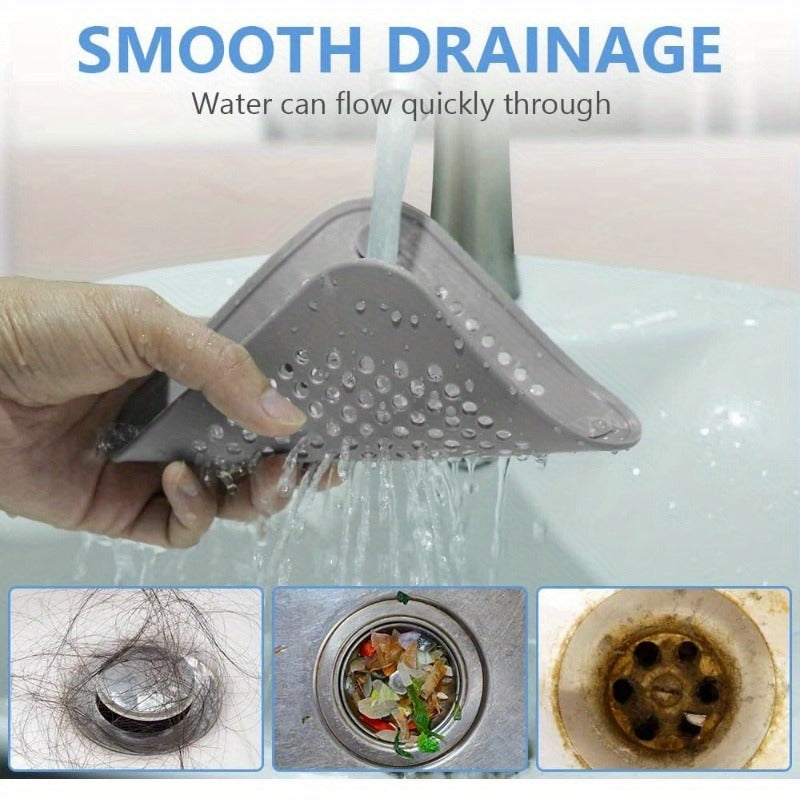Silicone Drain Protectors - 4 Pack | Hair Catchers with Suction Cups