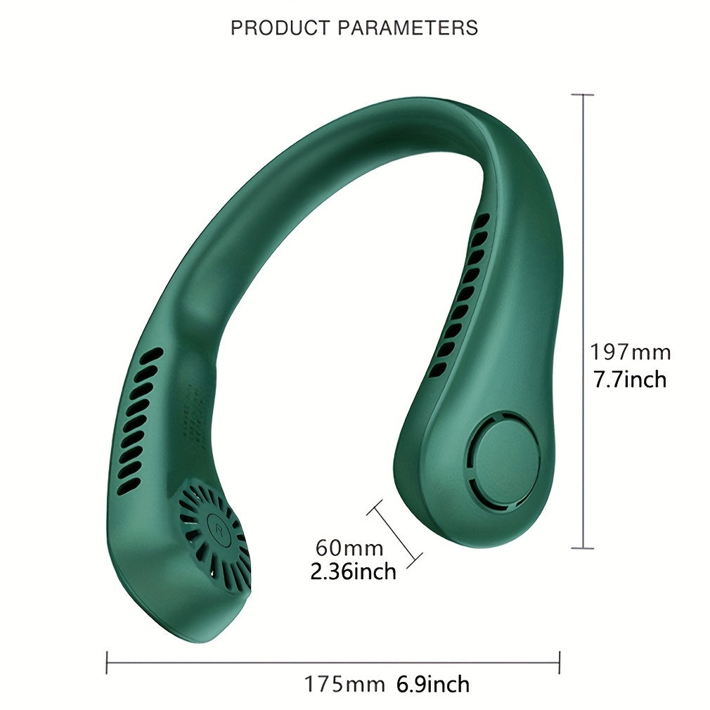 Rechargeable Mini Bladeless Neck Fan - Wireless Portable Personal Cooler