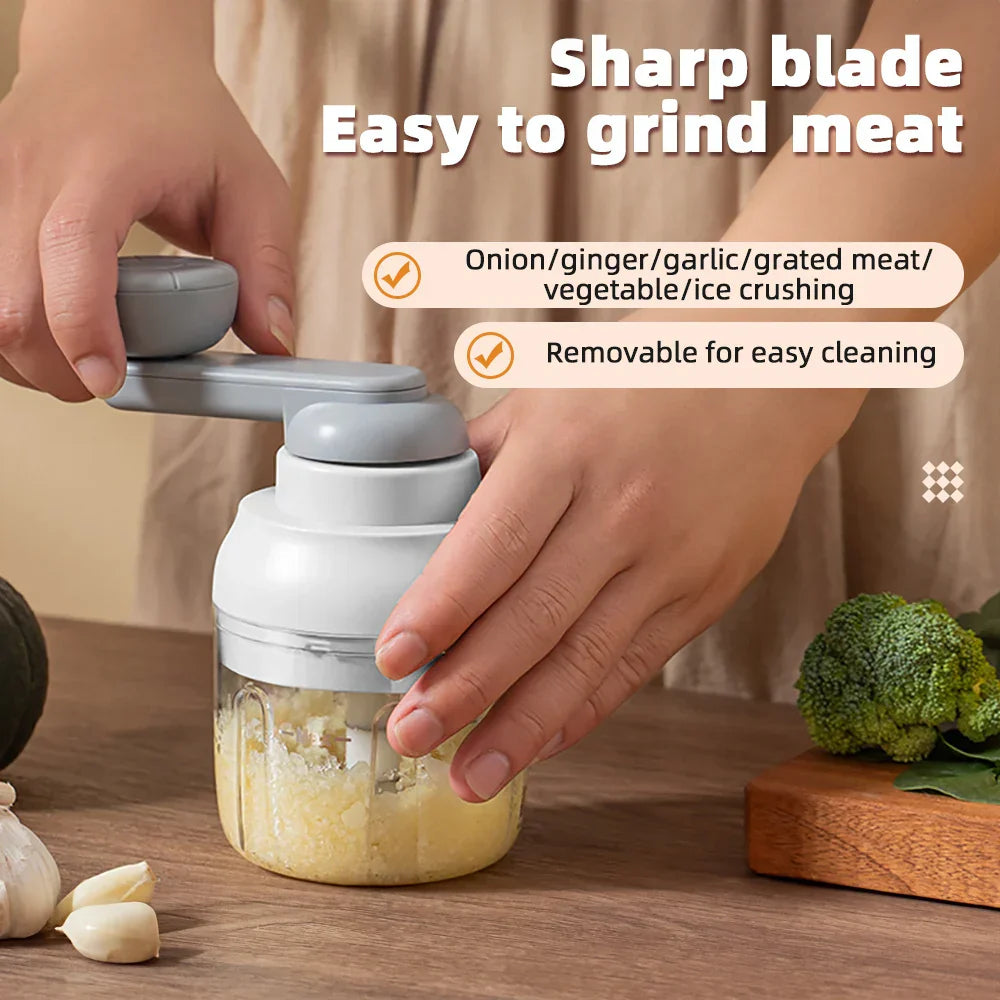 Hands-Free Garlic Chopper for Precise and Effortless Mincing