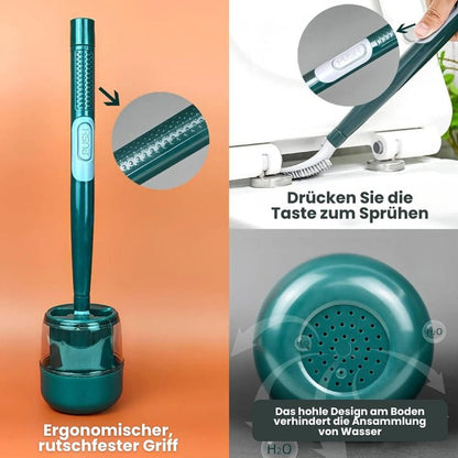 Smart Toilet Brush with Liquid Dispenser & Flexible Head