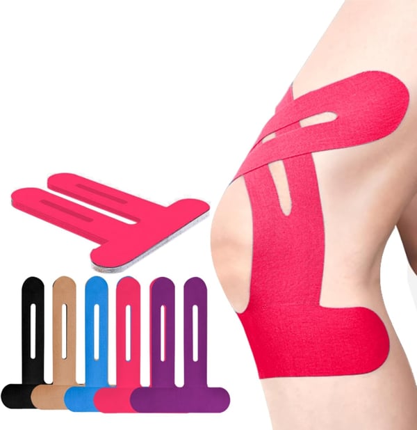 Pre-Cut Support Strips for Knee Relief | 150% Stretch & Non-Slip