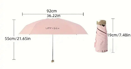 Mini Compact Umbrella – Portable Sun and Rain Shield for Travel