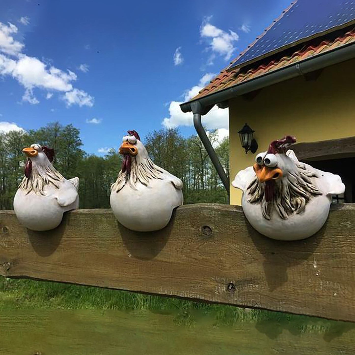 Buy One Get One Free | Large-Eyed Chicken Garden Statues