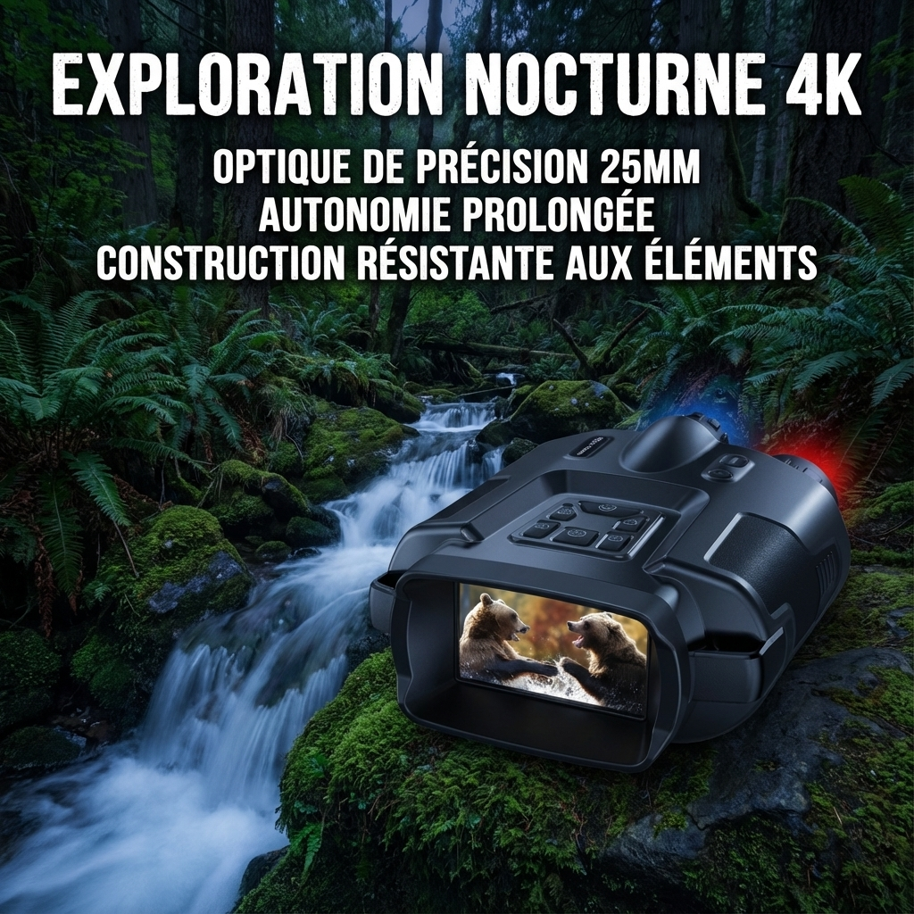 4K Night Vision Binoculars for Clear Wide-Field Imaging