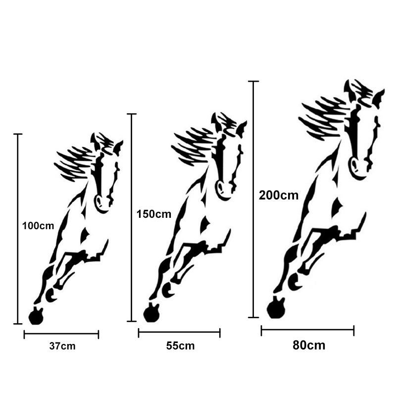 3D Acrylic Wall Art of Galloping Horse Decoration