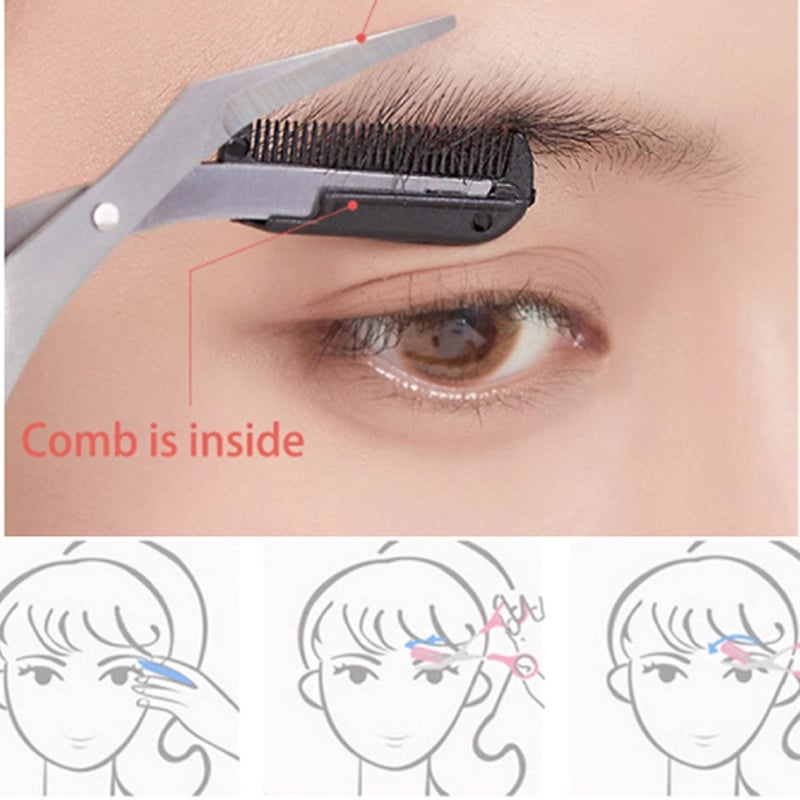 Precision Brow Trimmer with Comb Attachment for Flawless Brows