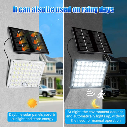 Solar Flood Light with 184 LEDs | Waterproof IP65 | Motion Sensor | Ideal for Garden and Patio