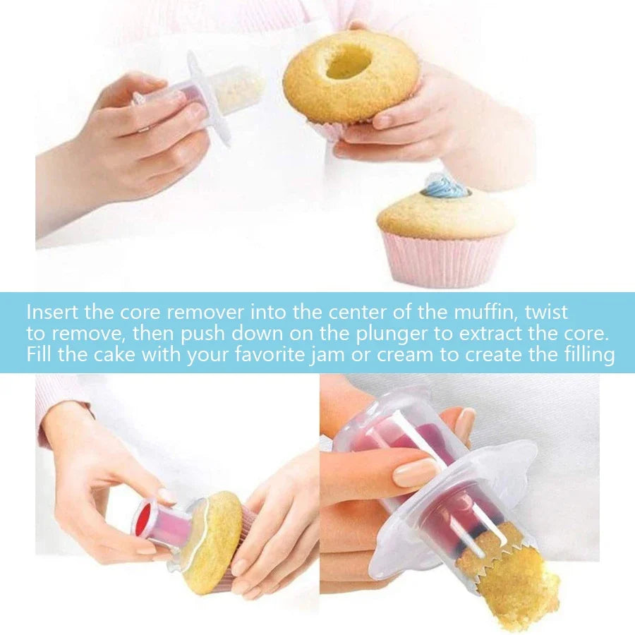 Cupcake Cutter and Core Remover | 5.3 × 5.3 × 6 cm | Designed for Muffins & Decoration
