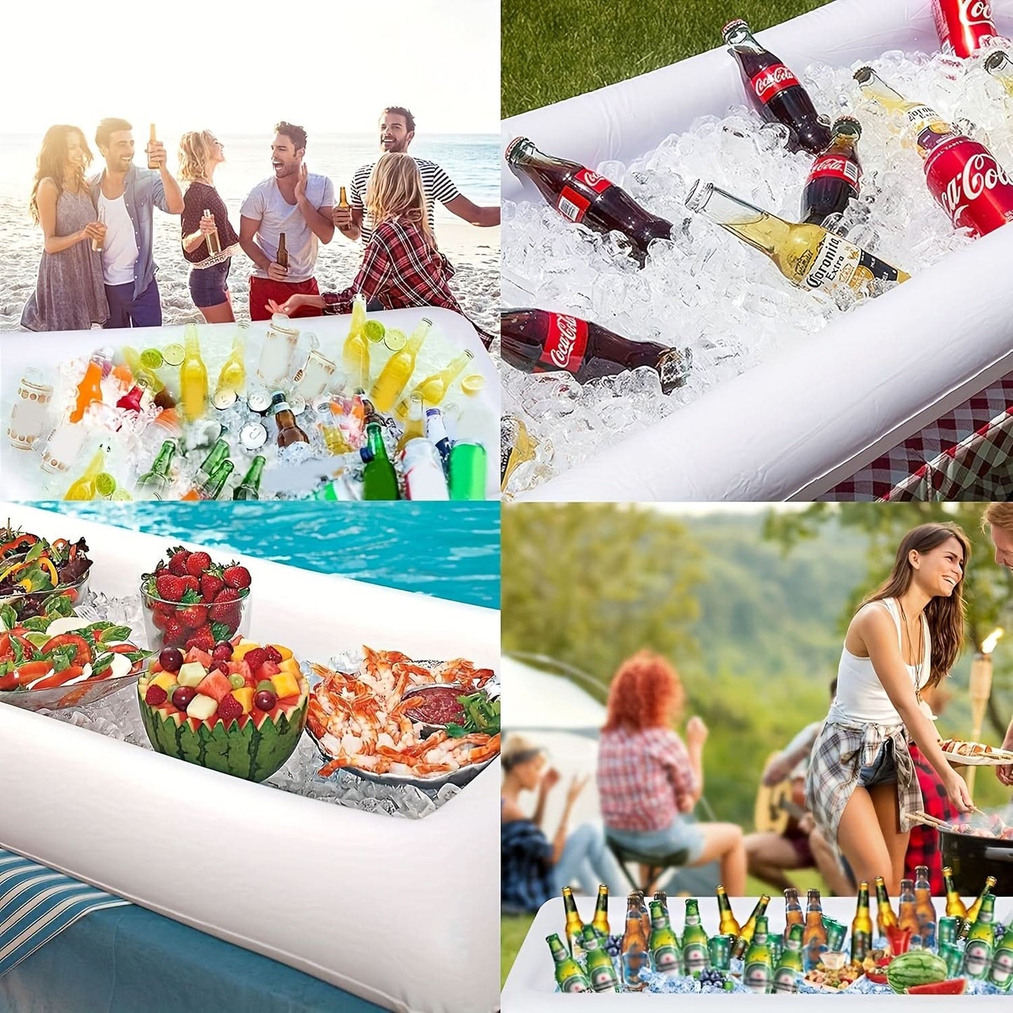 Inflatable Party Cooler - Ice Trough for Outdoor Gatherings