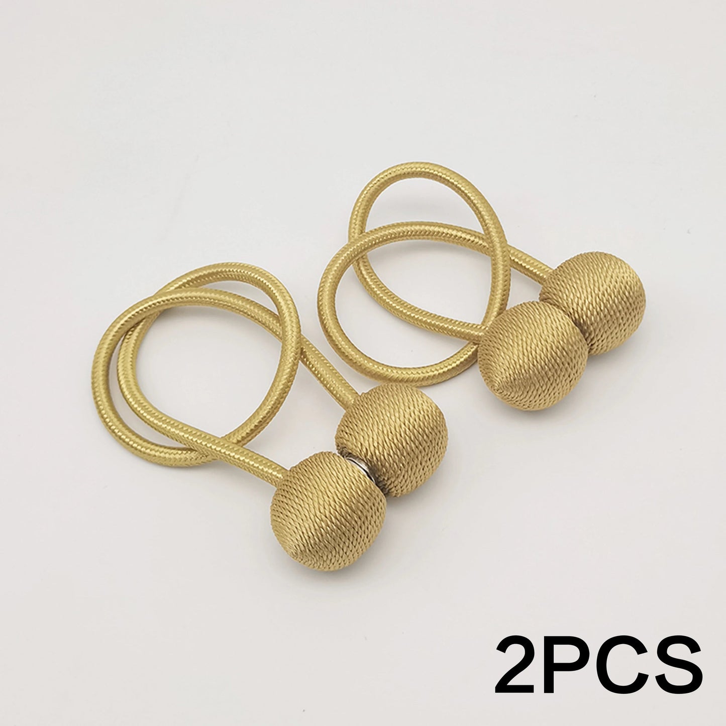 Magnetic Curtain Holders Set of 2 | Modern Design with Adjustable Cords for Living Room and Bedroom Curtains