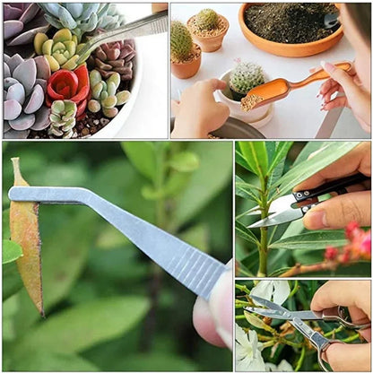 13-Piece Garden Tool Set | Stainless Steel and ABS | Designed for Succulents & Bonsai
