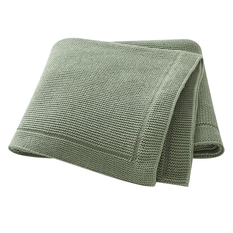 Soft Cotton Baby Blanket 100×80 cm | Breathable All-Season Blanket for Infants | Ideal for Strollers, Crawling & Changing