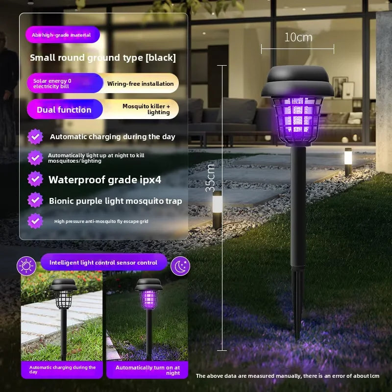 Solar Insect Trap with LED Light | Waterproof IP65 | For Garden & Patio
