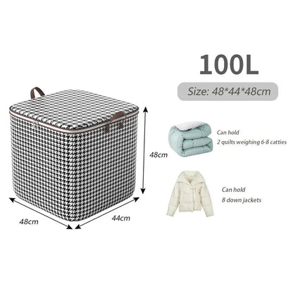 Foldable Storage Bag for Clothes | Large Capacity | Dustproof Organizer for Bedding & Moving