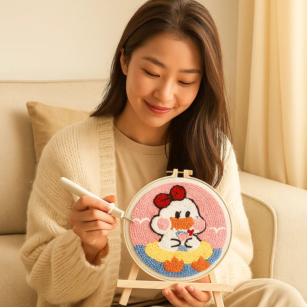 Quick Relaxation and Beautiful Embroidery Art Creation