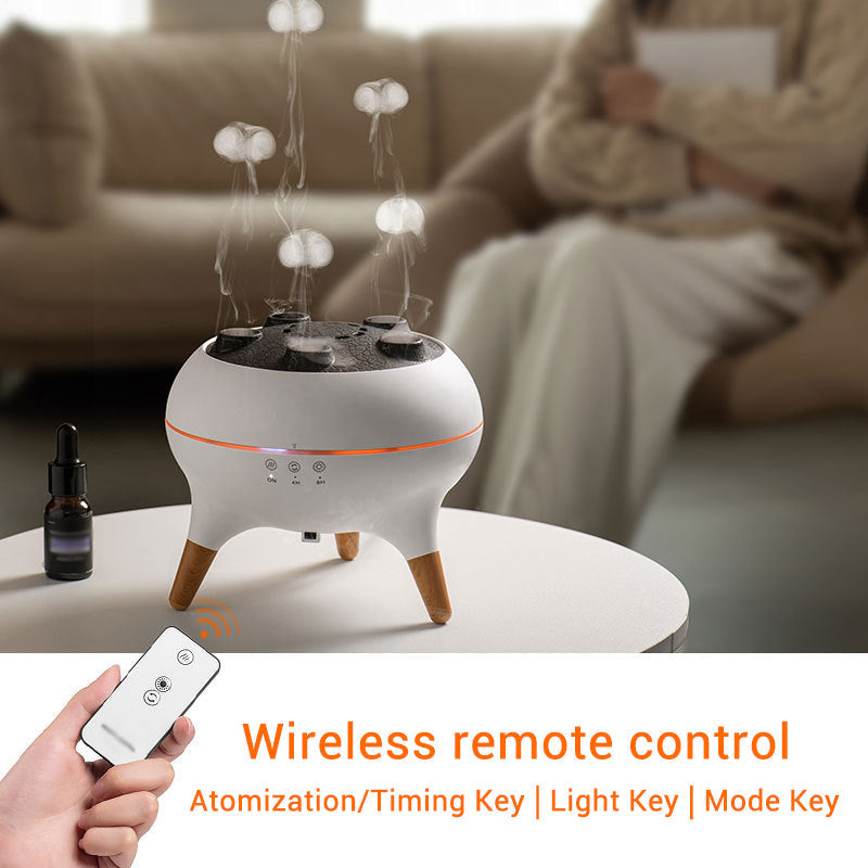TranquilMist Ultrasonic Aroma Dispenser with Jellyfish Effect