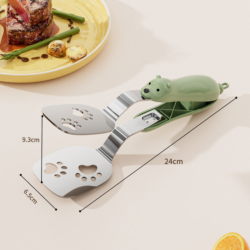 Food Turner for Easy Flipping, Draining, and Grabbing