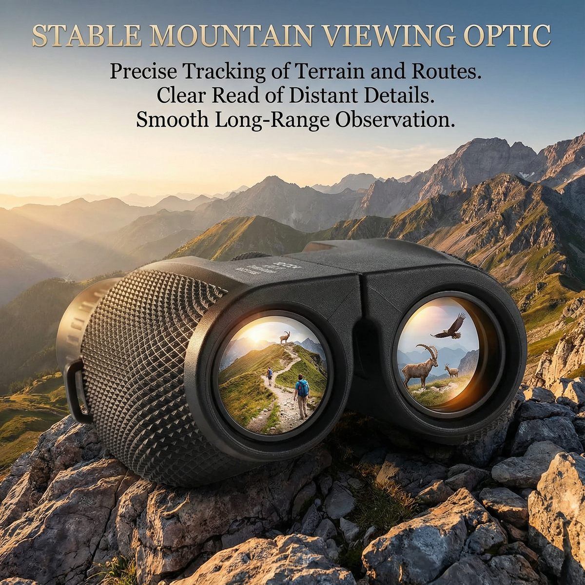 10x Zoom Binoculars for Hiking and Mountain Observation