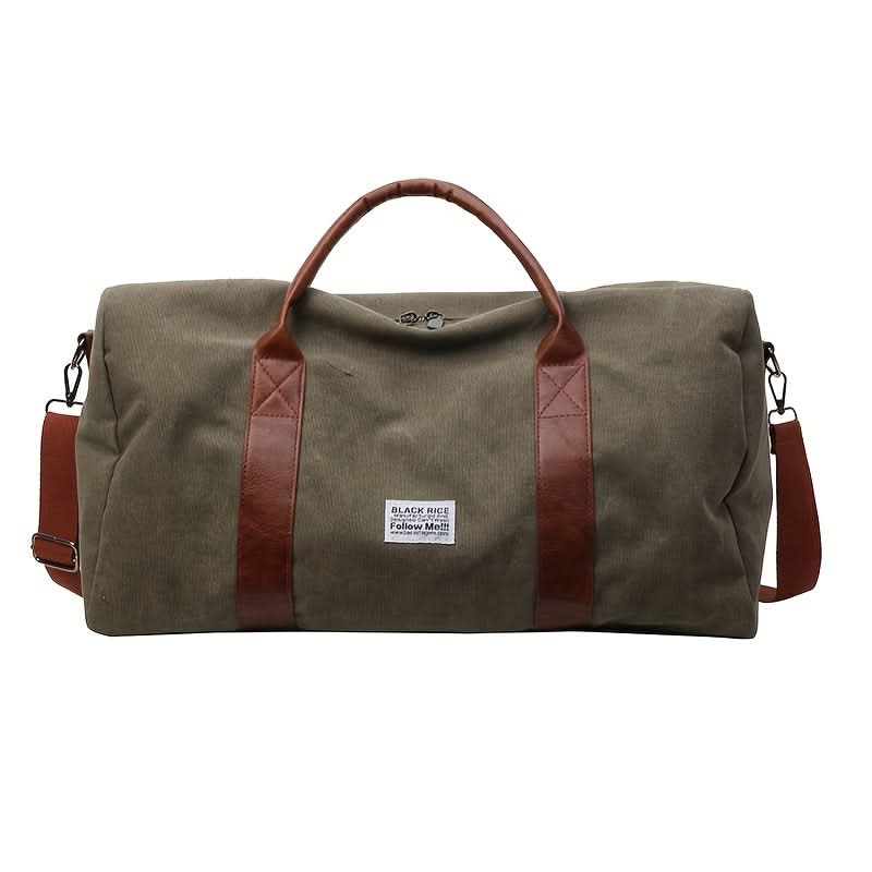 Washed Vintage Weekend Bag with Versatile Storage Compartments