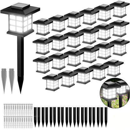 Solar Pathway Lights for Lawn – Multi-Color Outdoor Illumination