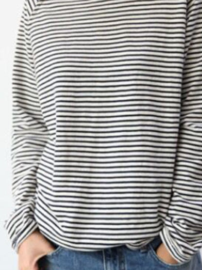 Striped Long-Sleeve Top