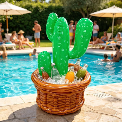 Inflatable Cactus Beverage Cooler for Parties