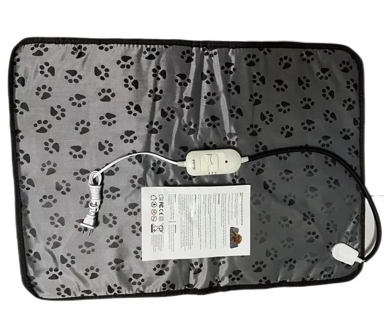 Heated Pet Bed with Temperature Control & Timer | Waterproof and Safe | Suitable for Dogs & Cats