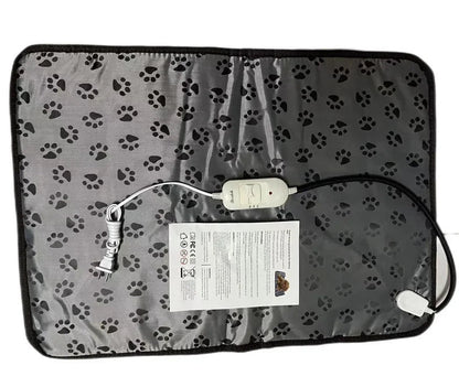Heated Pet Bed with Temperature Control & Timer | Waterproof and Safe | Suitable for Dogs & Cats