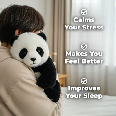CuddleMate Panda: Soothing Plush Companion for All Ages