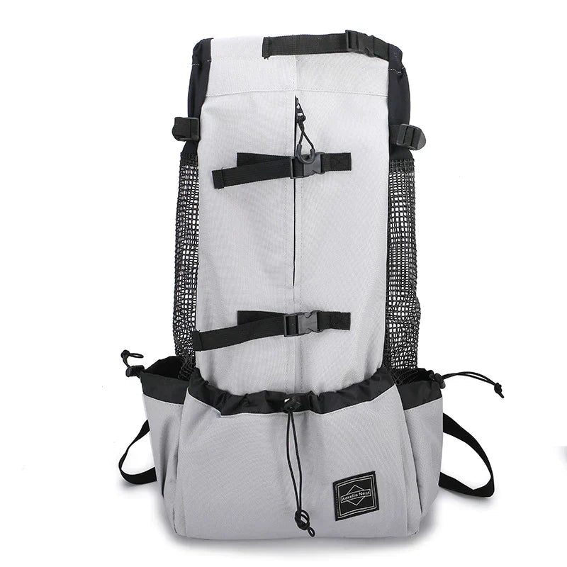 Medium Dog Backpack – Comfortable Carry Bag with Safety Strap & Storage Pockets