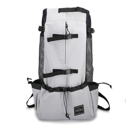 Medium Dog Backpack – Comfortable Carry Bag with Safety Strap & Storage Pockets
