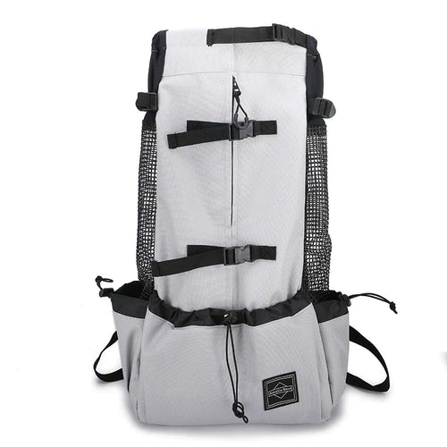 Medium Dog Backpack – Comfortable Carry Bag with Safety Strap & Storage Pockets