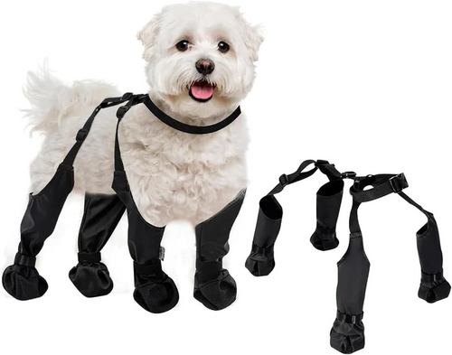 Dog Shoes with Adjustable Fit for Protection