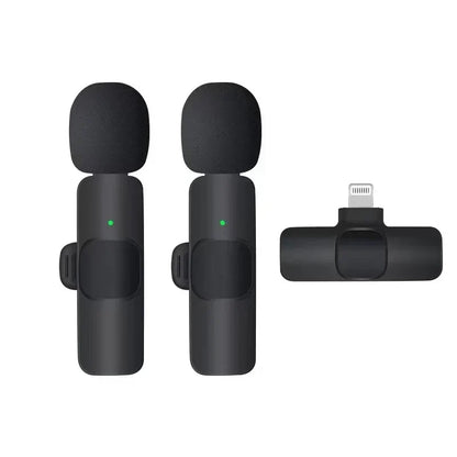 Portable Wireless Clip-On Microphone - 20m Range, Multi-Device Compatible
