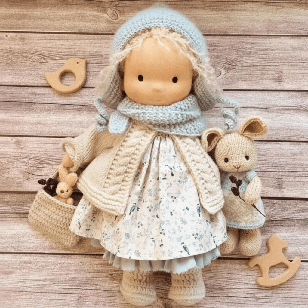 Handcrafted Cotton Waldorf Doll for Creative Play