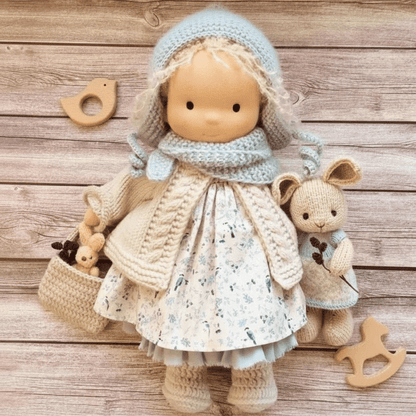 Handcrafted Cotton Waldorf Doll for Creative Play