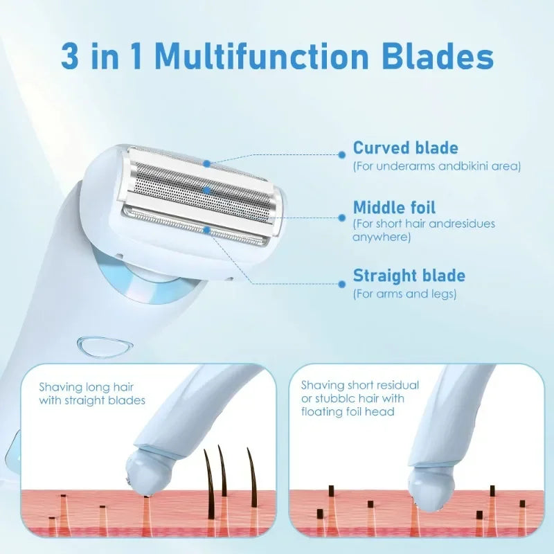Electric Razor for Effortless Hair Removal with a Silky Soft Finish