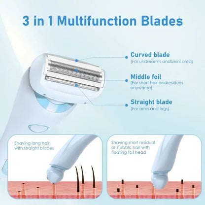 Electric Razor for Effortless Hair Removal with a Silky Soft Finish