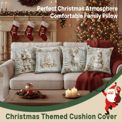 Set of 4 Decorative 3D Covers for Christmas