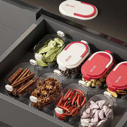 Spice Organizer for Fresh Aromas at the Touch of a Button