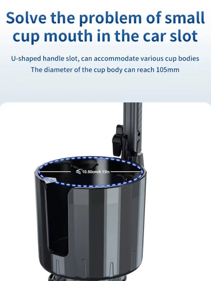 Adjustable Cooling Car Cup Holder Fan with USB Charging - 2-in-1