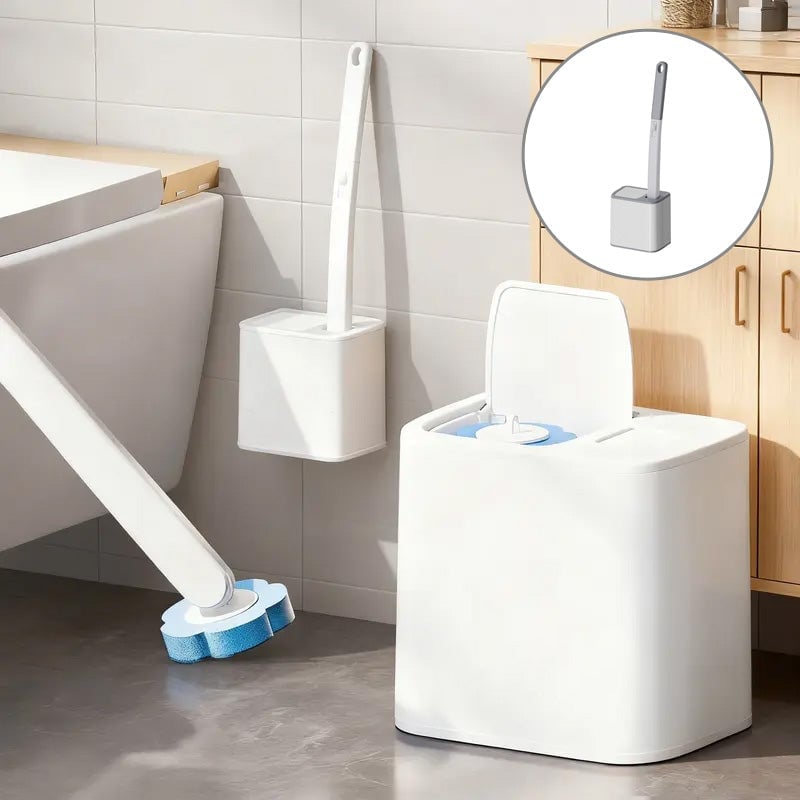 Single-Use Toilet Brush Set for Effortless Cleaning