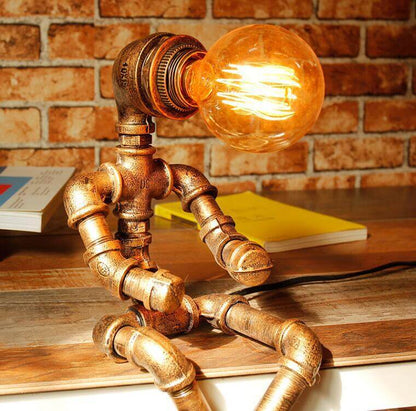 Modern Home Table Lamp - Classic Industrial Style with One Light