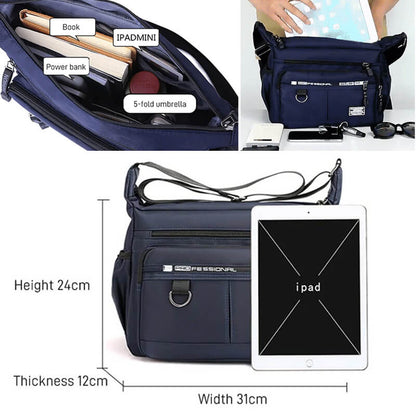 Lightweight Waterproof Shoulder Bag with Spacious Storage