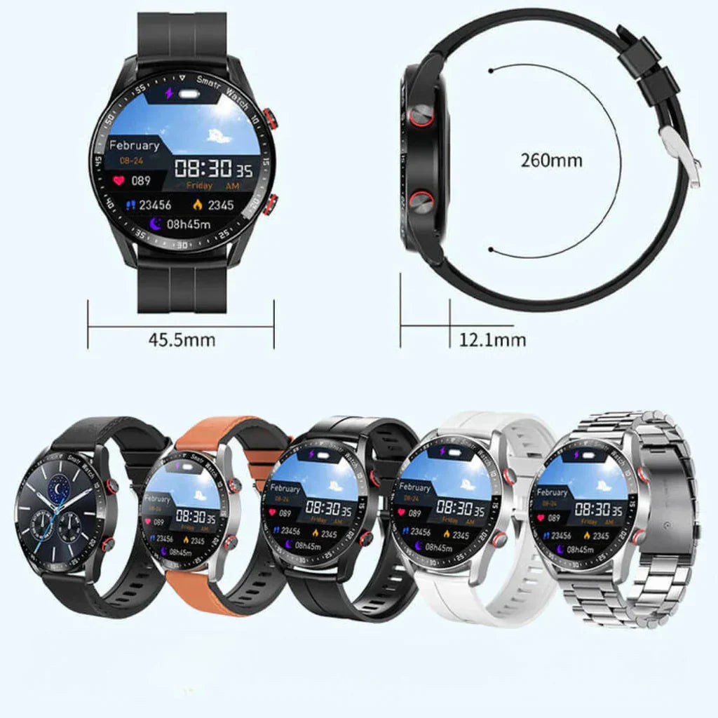 Multifunctional Smartwatch with Extended Battery Life