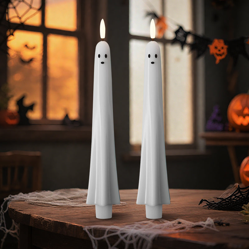 Remote-Controlled 3D Candle with Flame – SpookGlow Light