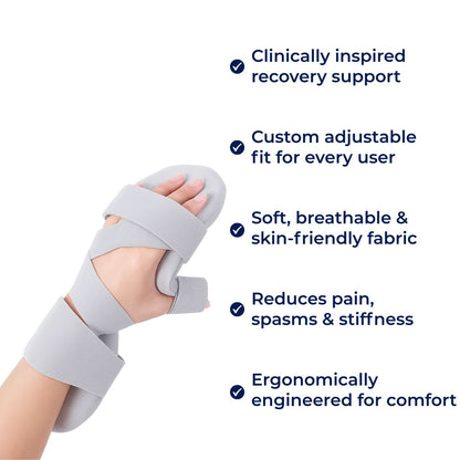 Adjustable Comfort Brace for Hand Recovery and Mobility