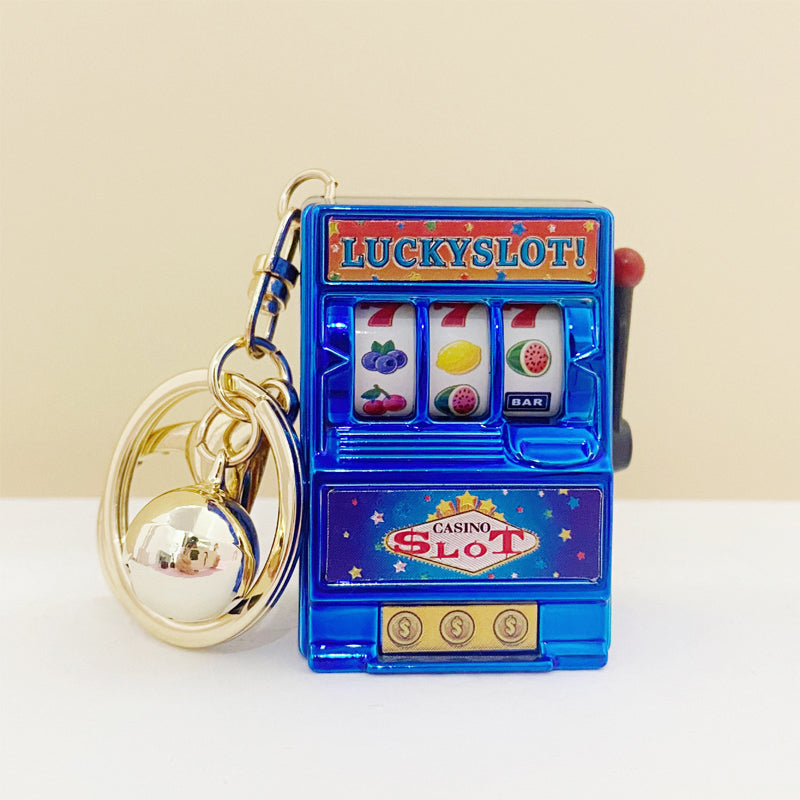 Slot Machine Keychain – Fun Novelty Accessory